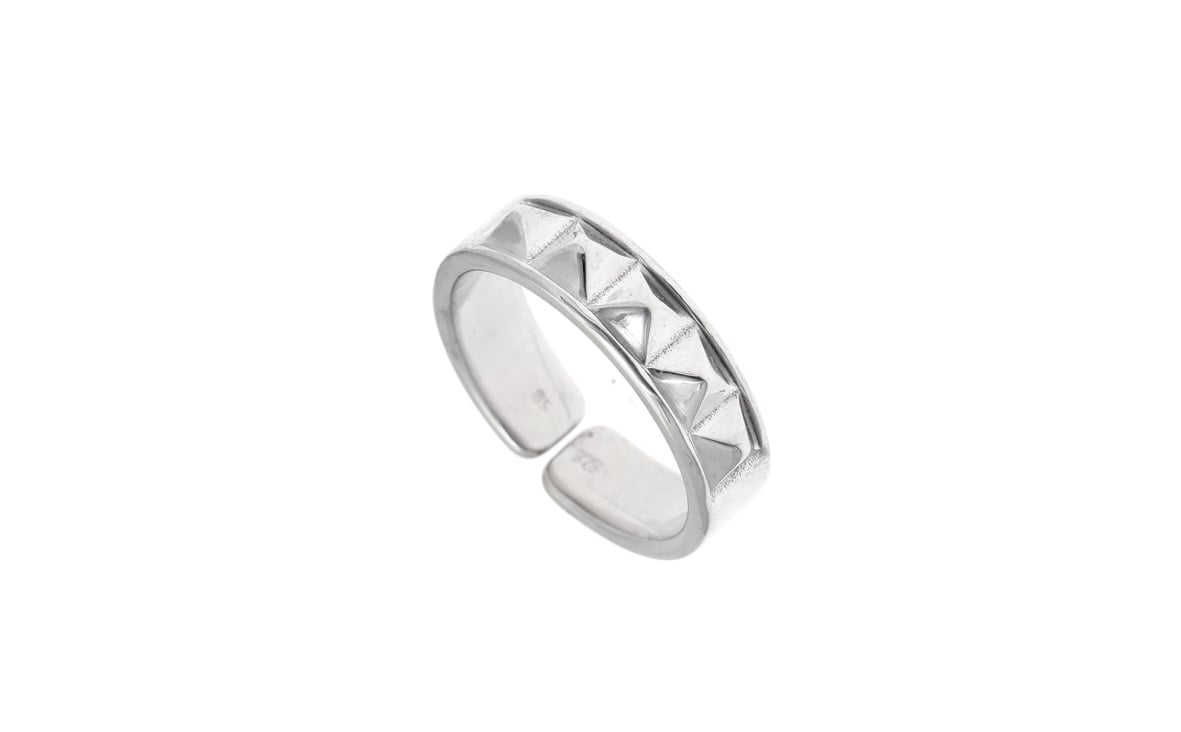 Ring silver 925 rhodium plated