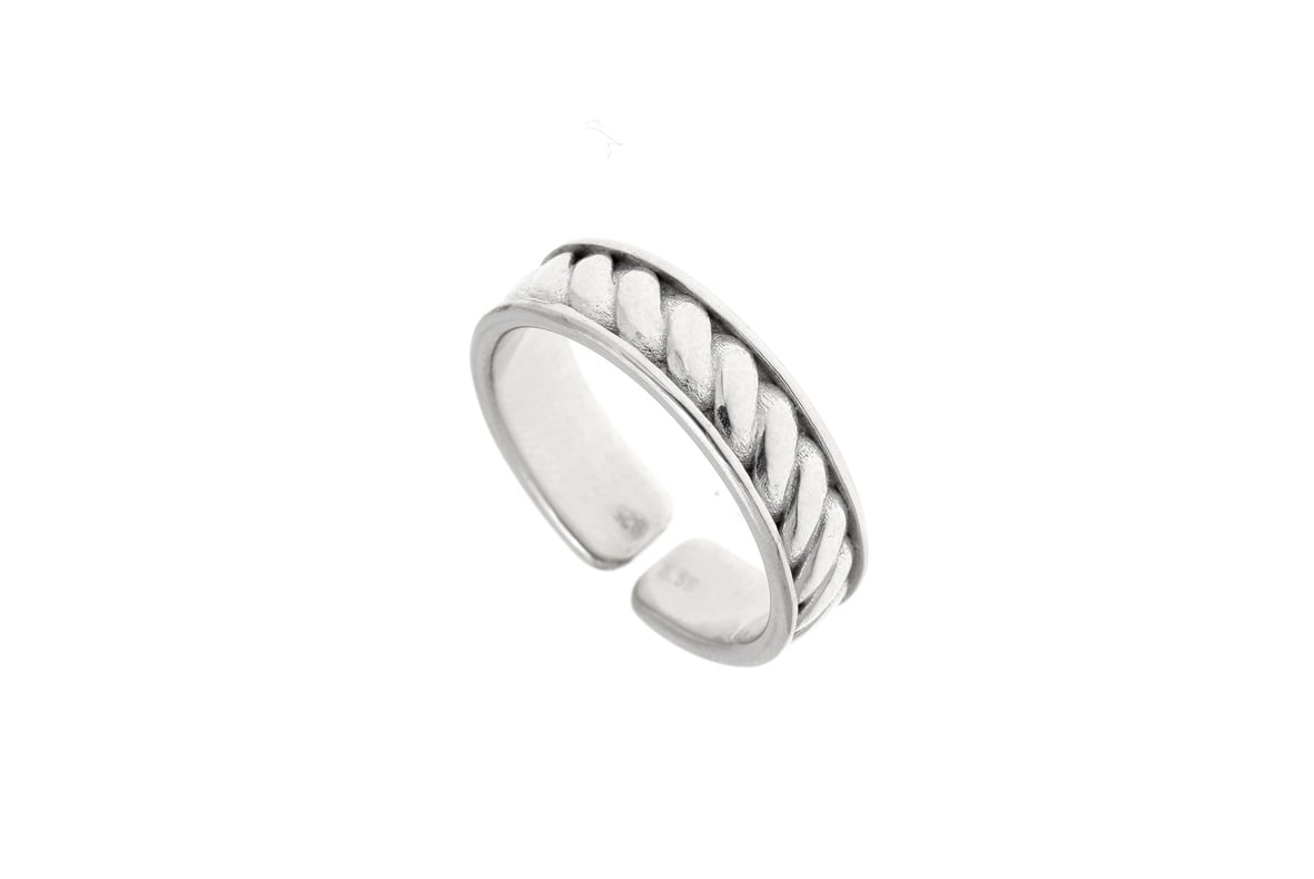 Ring silver 925 rhodium plated