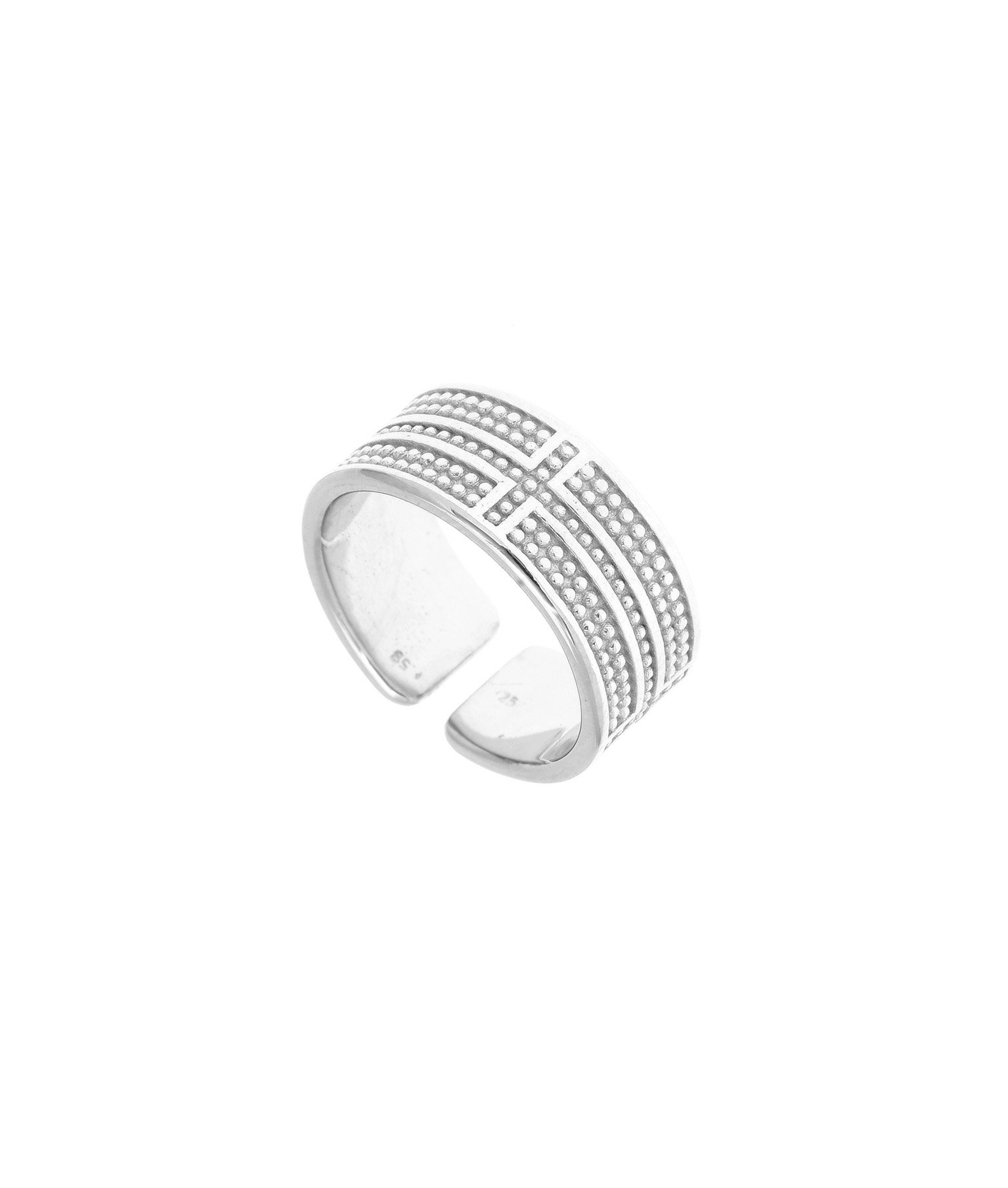 Ring silver 925 rhodium plated