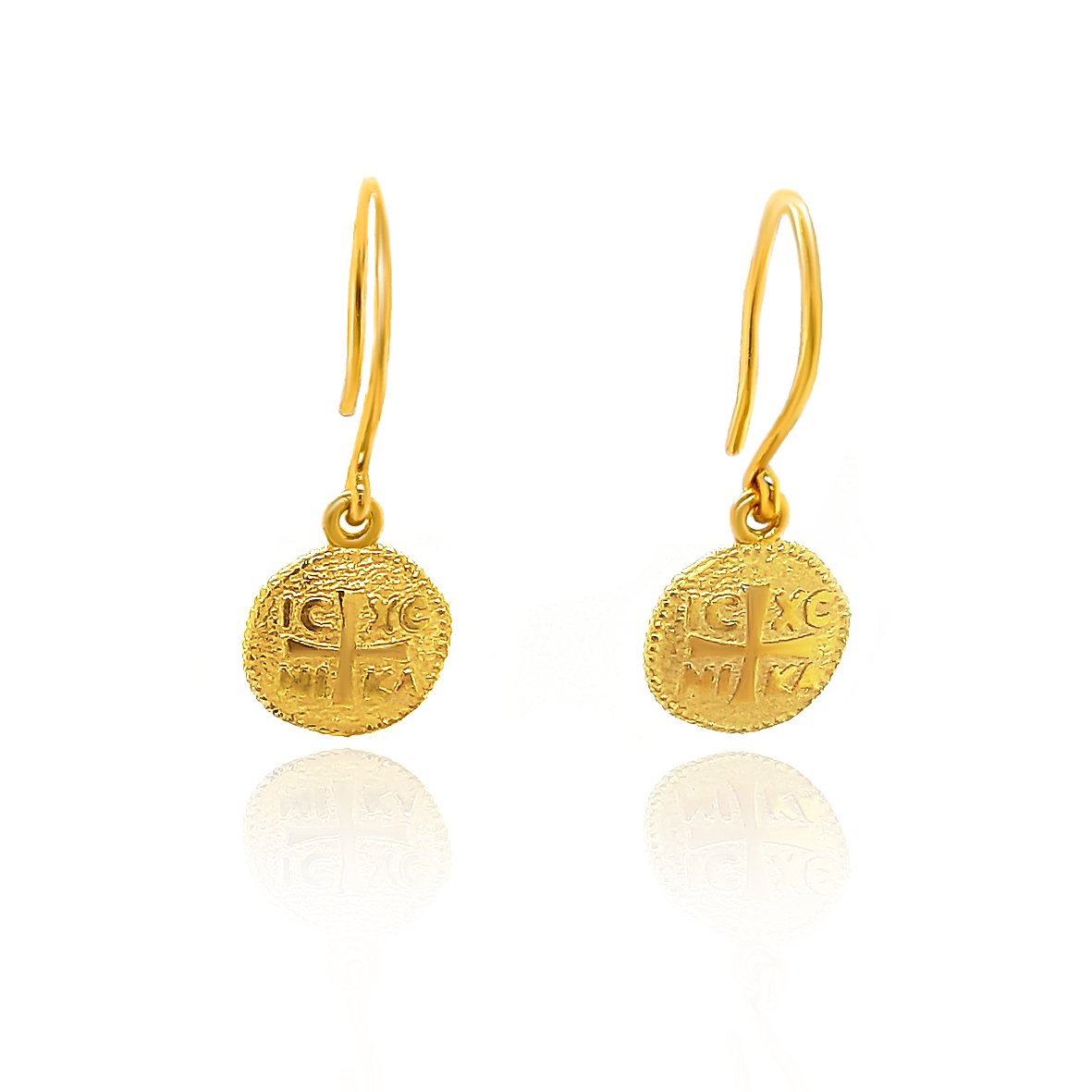 Σκουλαρίκια ασήμι 925 επίχρυσα