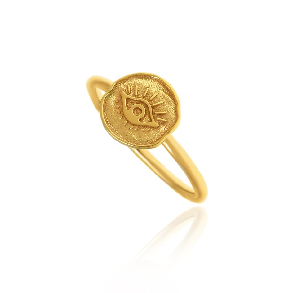 Δαχτυλίδι ασήμι 925 επιχρυσωμένο