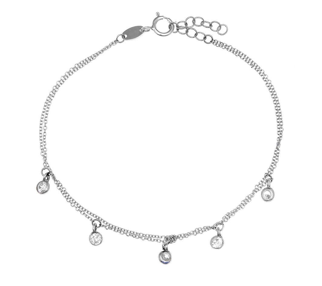 Βραχιόλι χρυσό 14 καράτια με zirconia