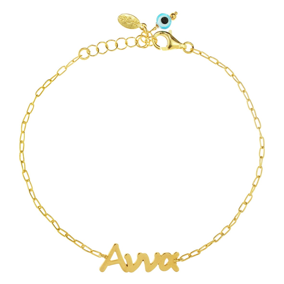 Βραχιόλι ασήμι 925 επιχρυσωμένο με όνομα