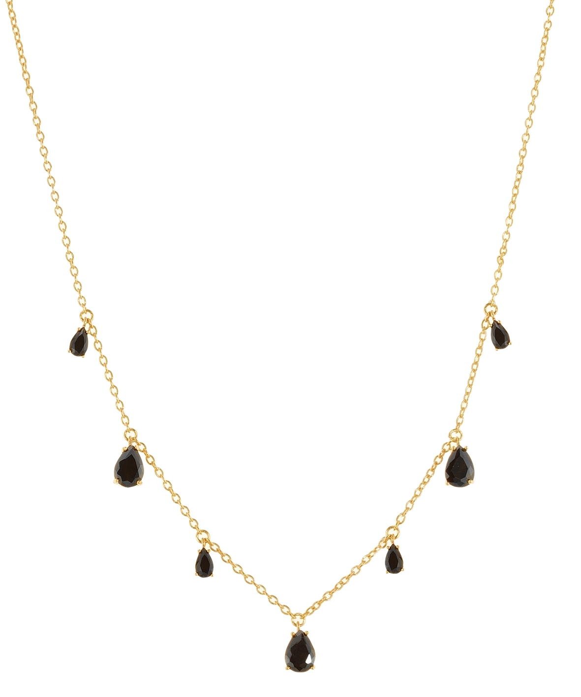 Κολιέ ασήμι 925 επιχρυσωμένο με κρύσταλλα