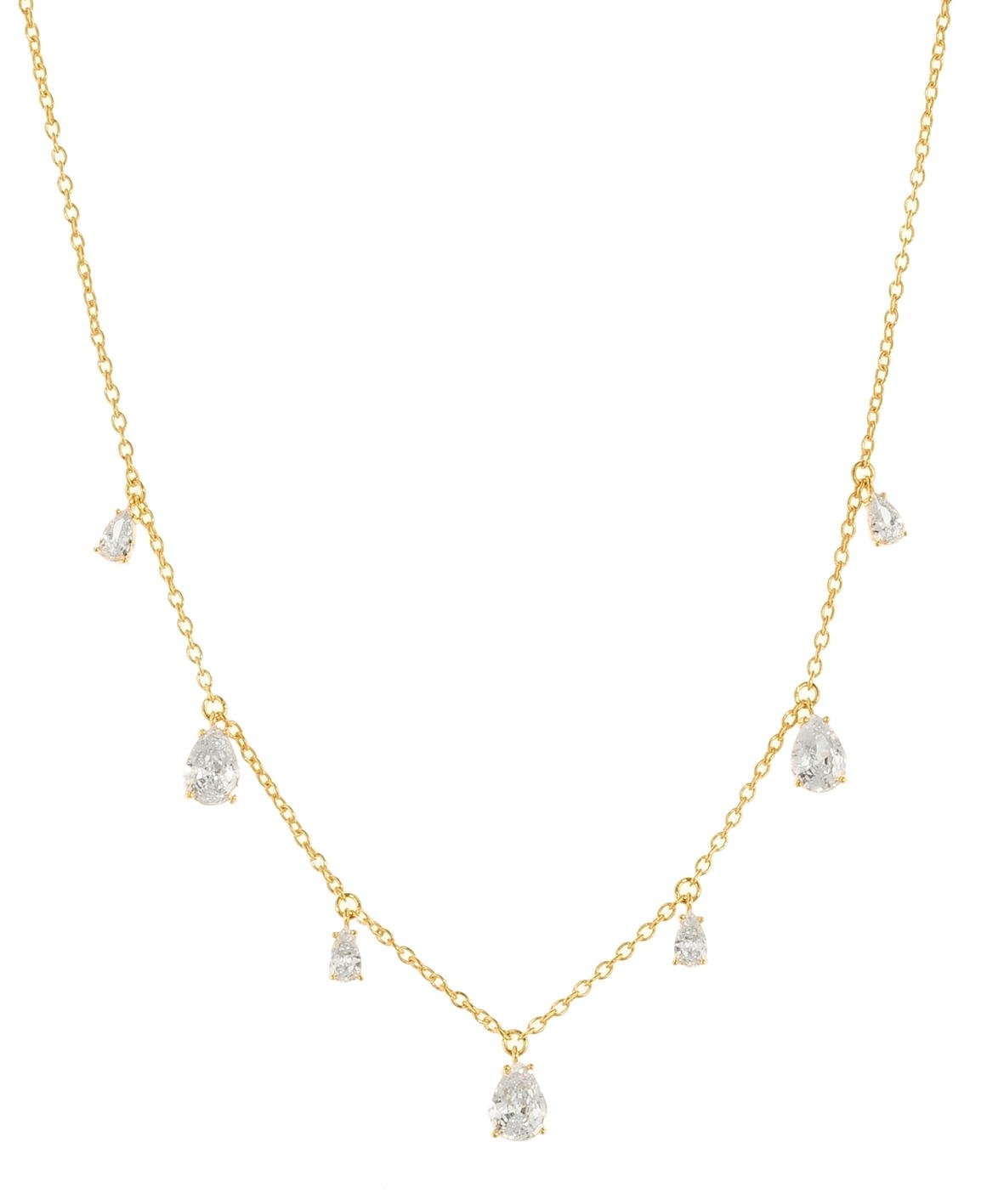 Κολιέ ασήμι 925 επιχρυσωμένο με κρύσταλλα