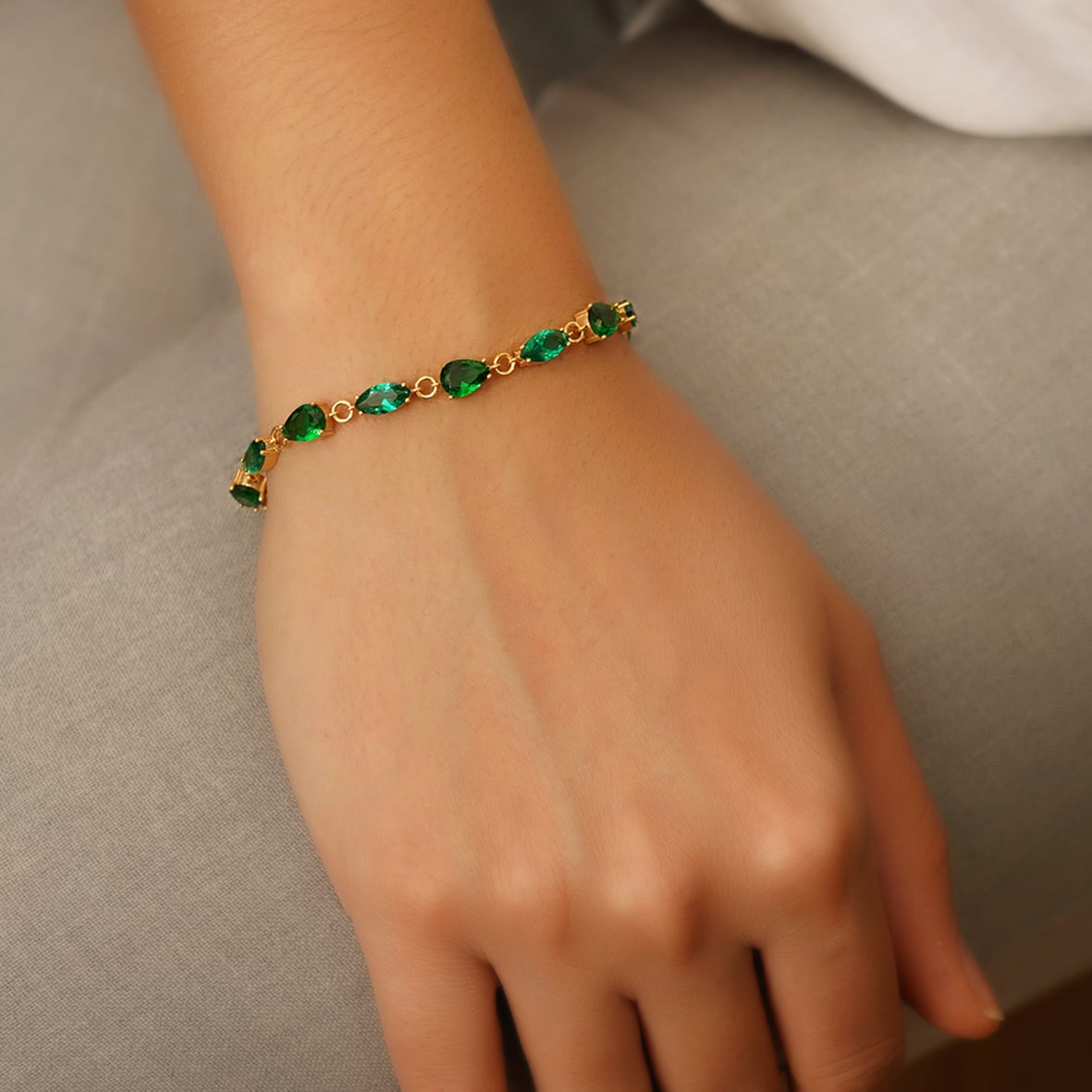 Βραχιόλι ασήμι 925 επιχρυσωμένο με zirconia