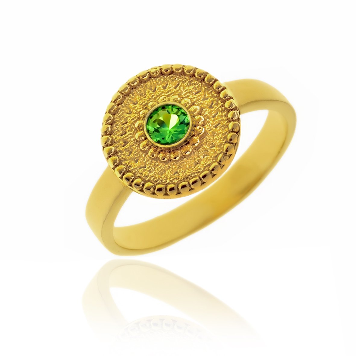 Δαχτυλίδι ασήμι 925 επιχρυσωμένο με zirconia