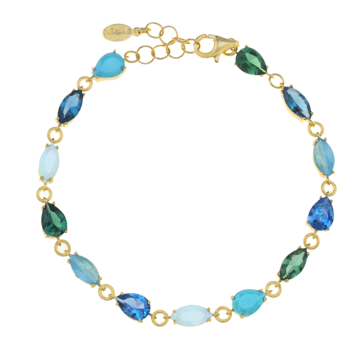 Βραχιόλι ασήμι 925 επιχρυσωμένο με zirconia