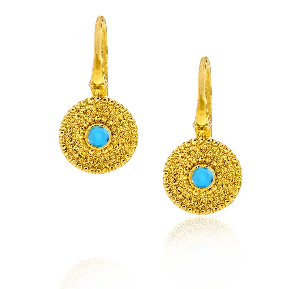 Σκουλαρίκια ασήμι 925 επιχρυσωμένα με zirconia