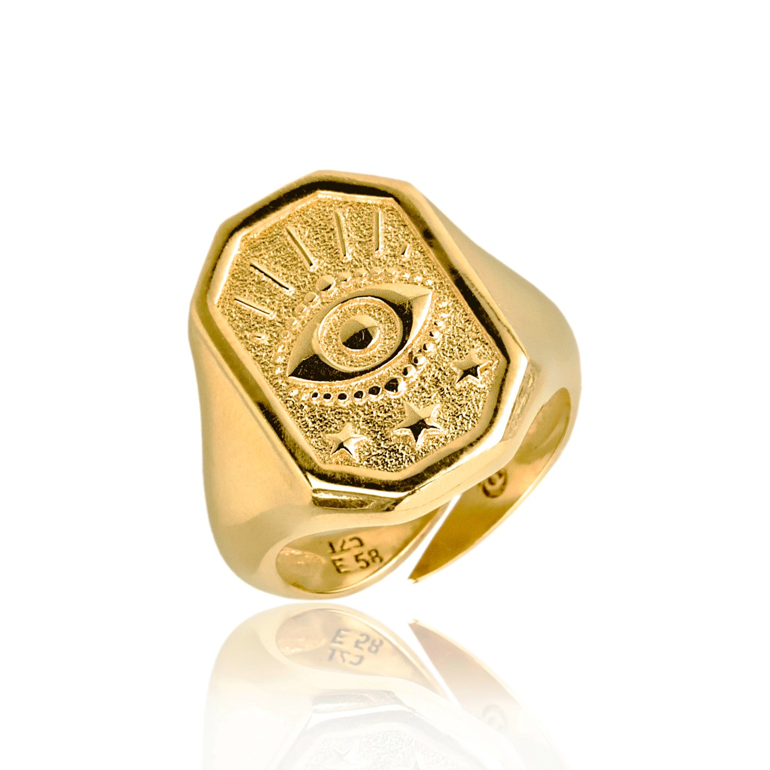 Δαχτυλίδι ασήμι 925 επιχρυσωμένο