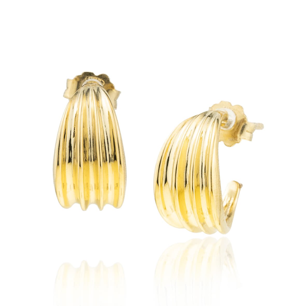 Σκουλαρίκια ασήμι 925 επιχρυσωμένα