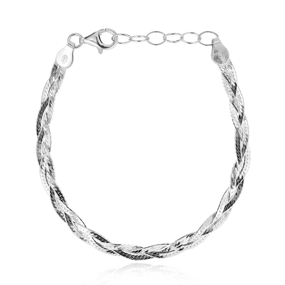 Βραχιόλι ασήμι 925 επιπλατινωμένο