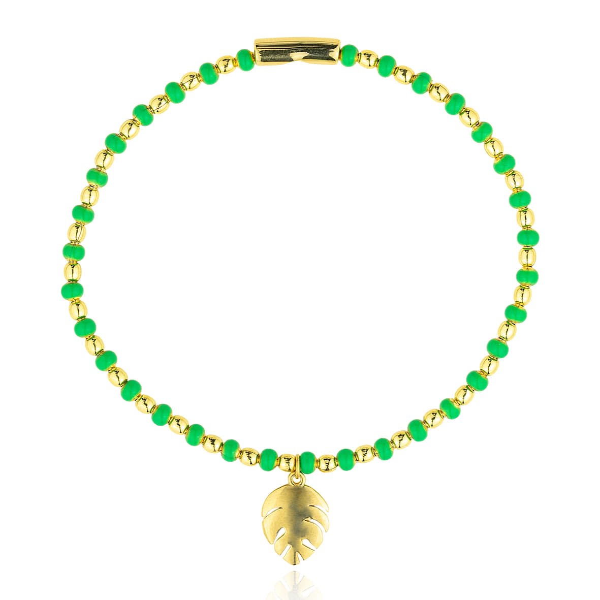 Bracelet silver 925 yellow gold plated with enamel