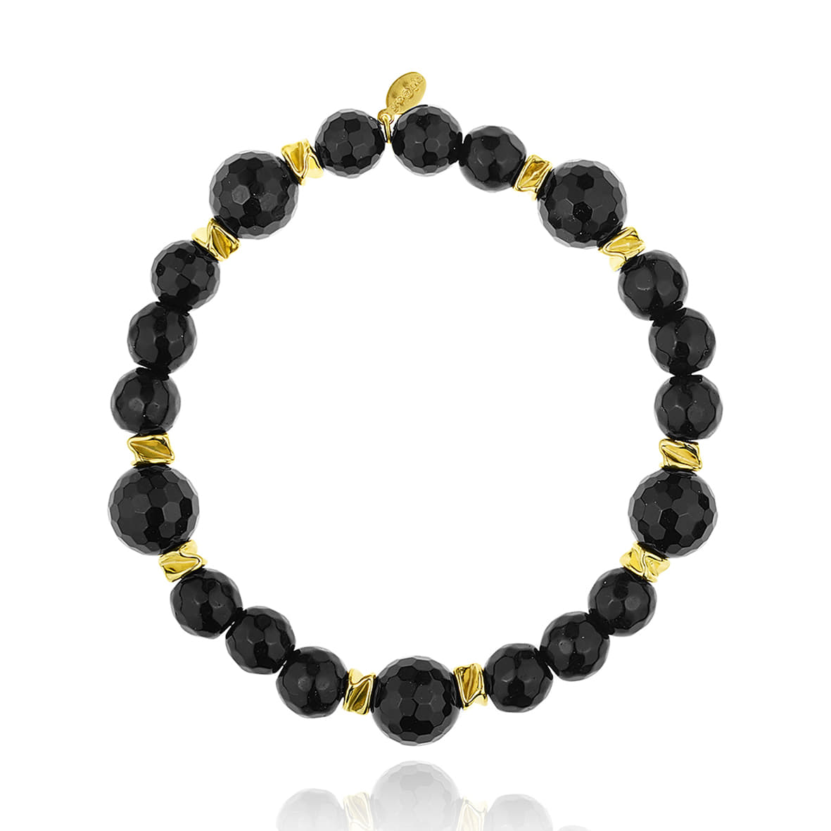 Βραχιόλι ασήμι 925 επιχρυσωμένο με όνυχα