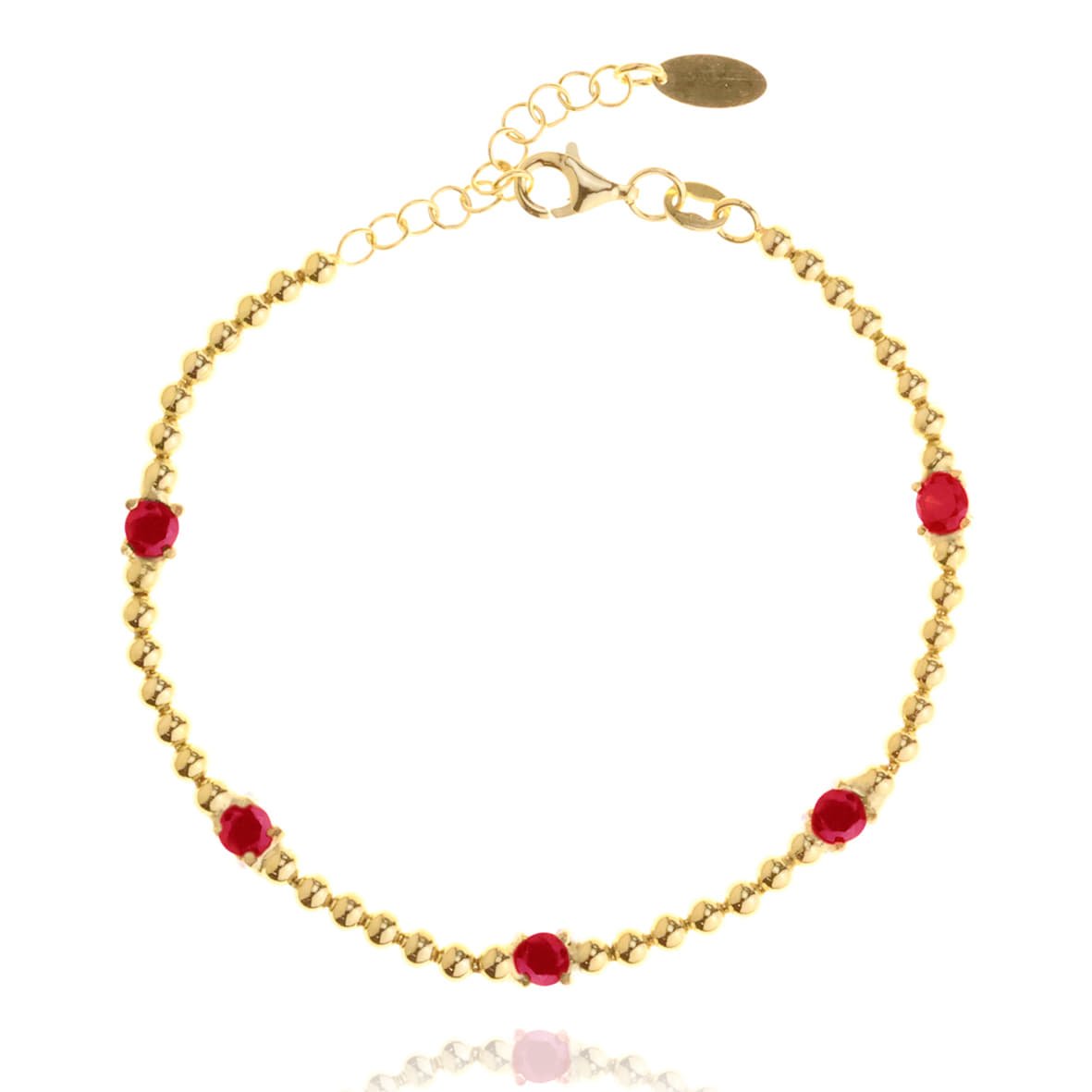 Βραχιόλι ασήμι 925 επιχρυσωμένο με zirconia