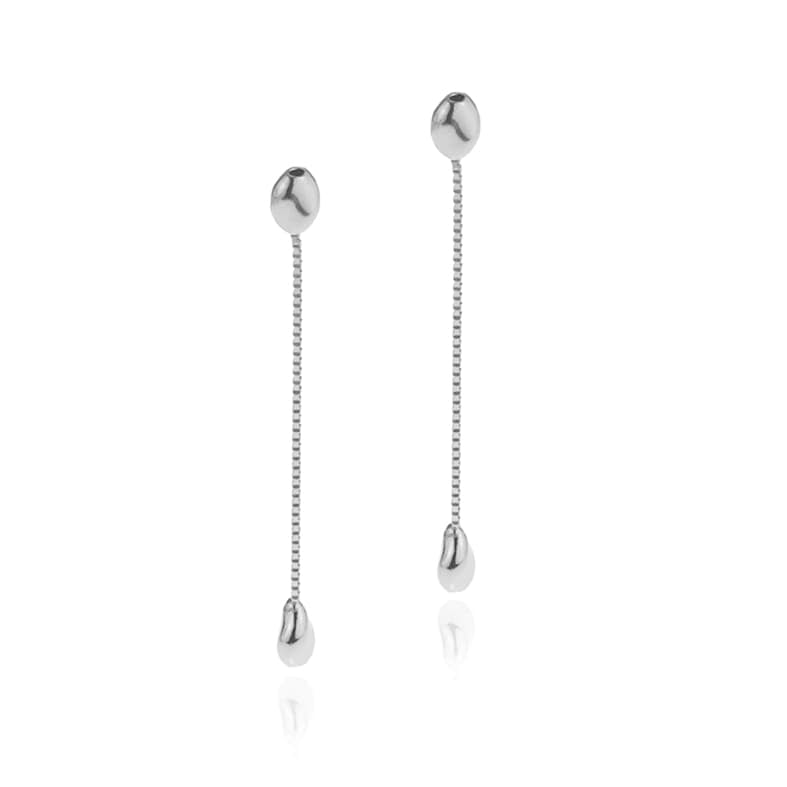 Σκουλαρίκια ασήμι 925 επιπλατινωμένα