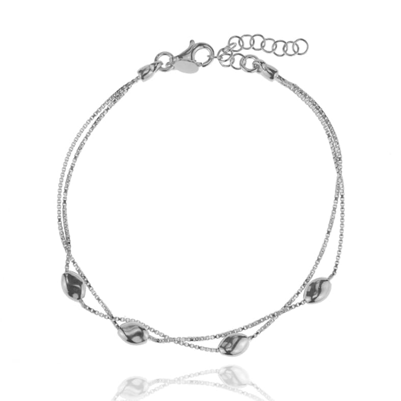 Βραχιόλι ασήμι 925 επιπλατινωμένο