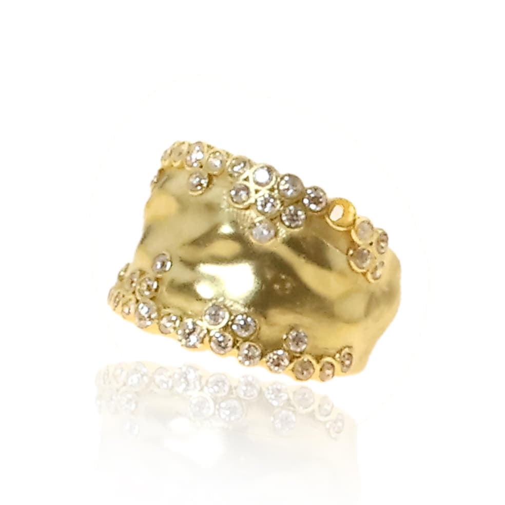 Δαχτυλίδι ασήμι 925 επιχρυσωμένο με zirconia