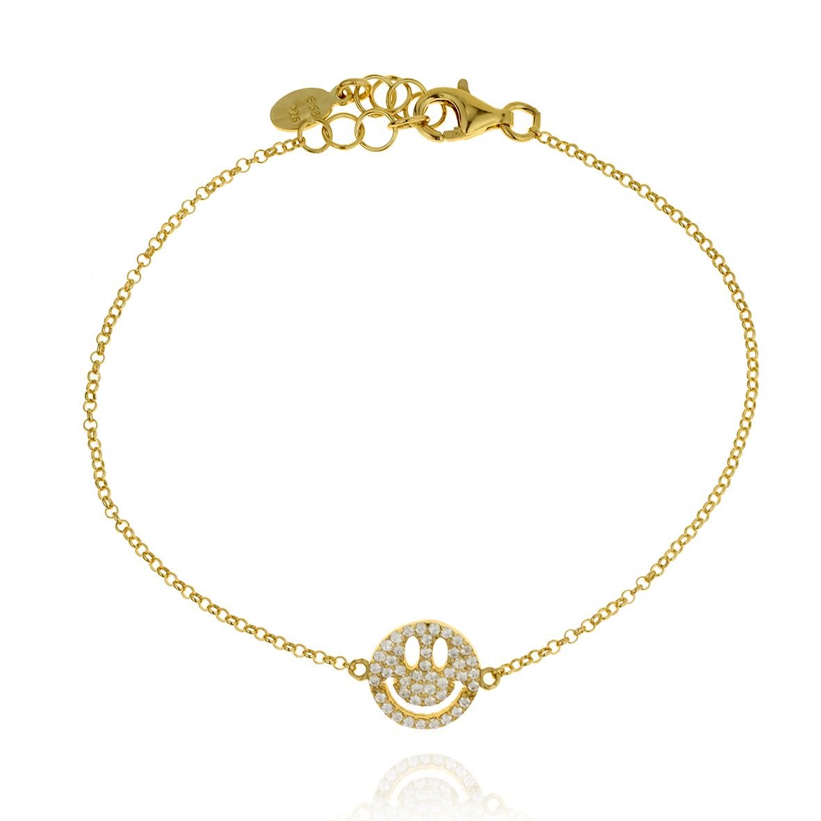 Βραχιόλι ασήμι 925 επιχρυσωμένο με ζιργκόνια