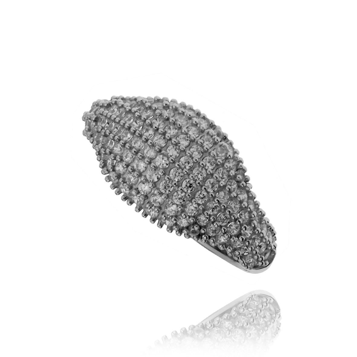 Δαχτυλίδι ασήμι 925 επιπλατινωμένο με ζιργκόνια