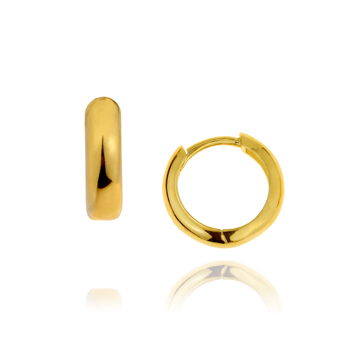 Earrings silver 925 yellow gold plated