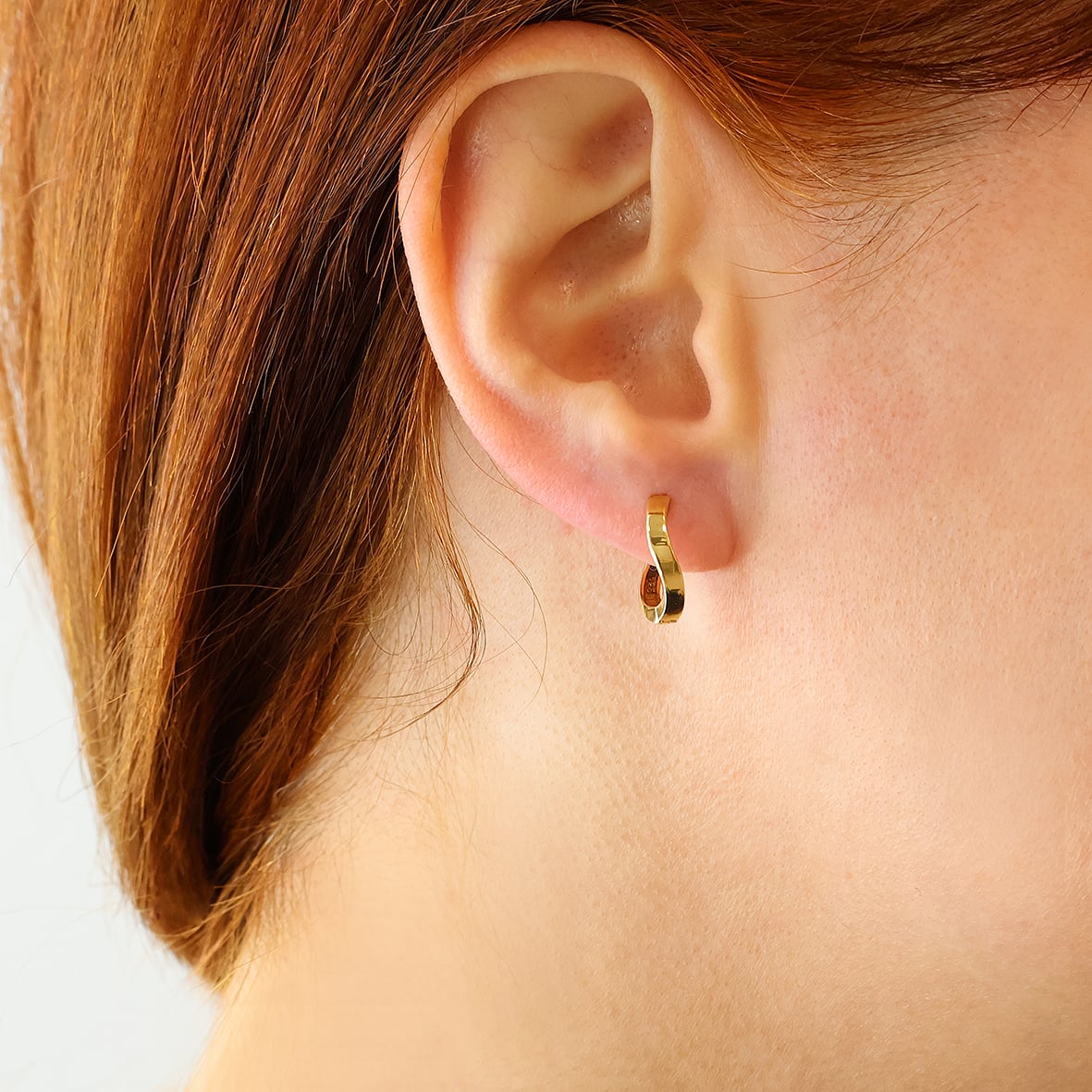 Earrings silver 925 yellow gold plated