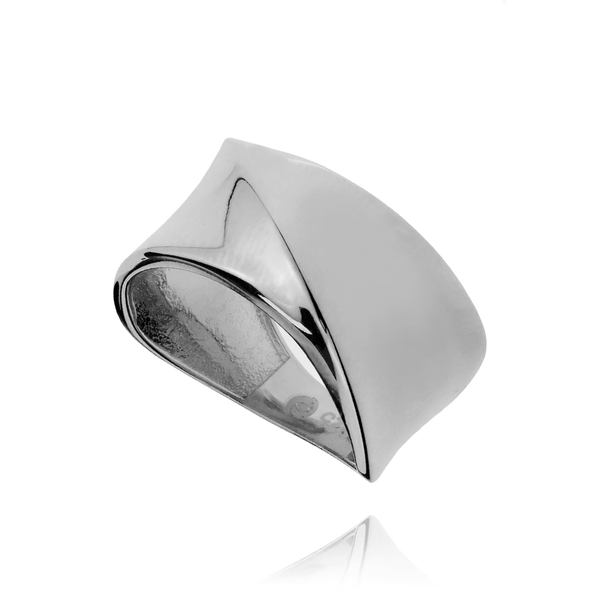 Ring silver 925 rhodium plated