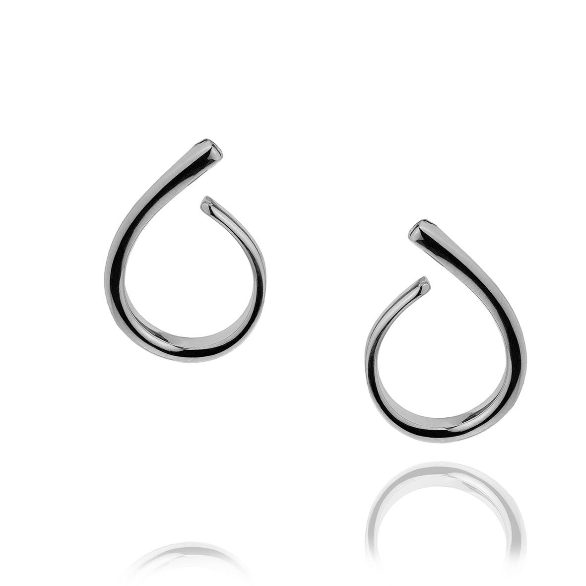 Σκουλαρίκια ασήμι 925 επιπλατινωμένα