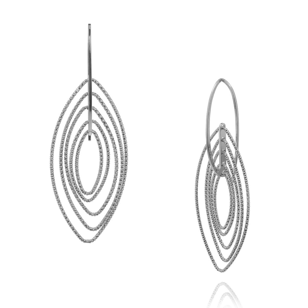 Σκουλαρίκια ασήμι 925 επιπλατινωμένα