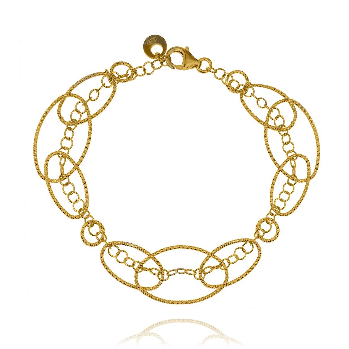 Βραχιόλι ασήμι 925 επιχρυσωμένο