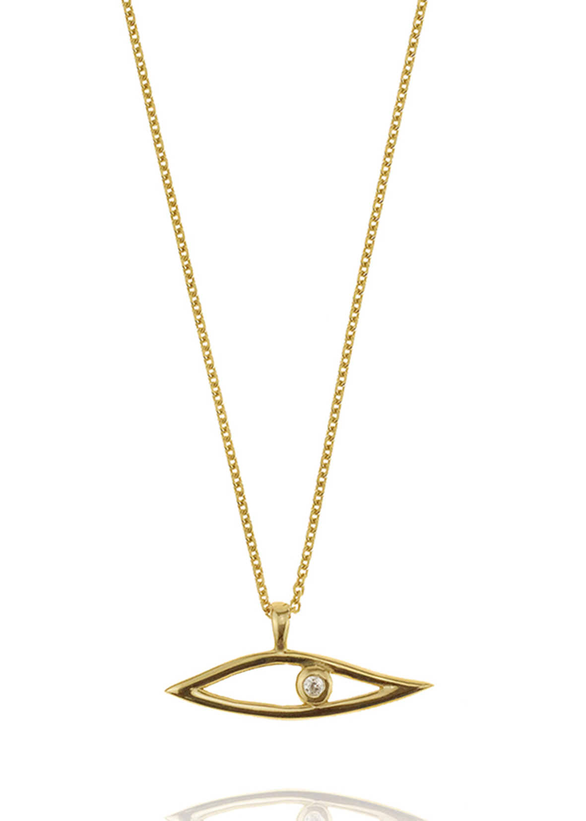 Κολιέ ασήμι 925 επιχρυσωμένο με zirconia