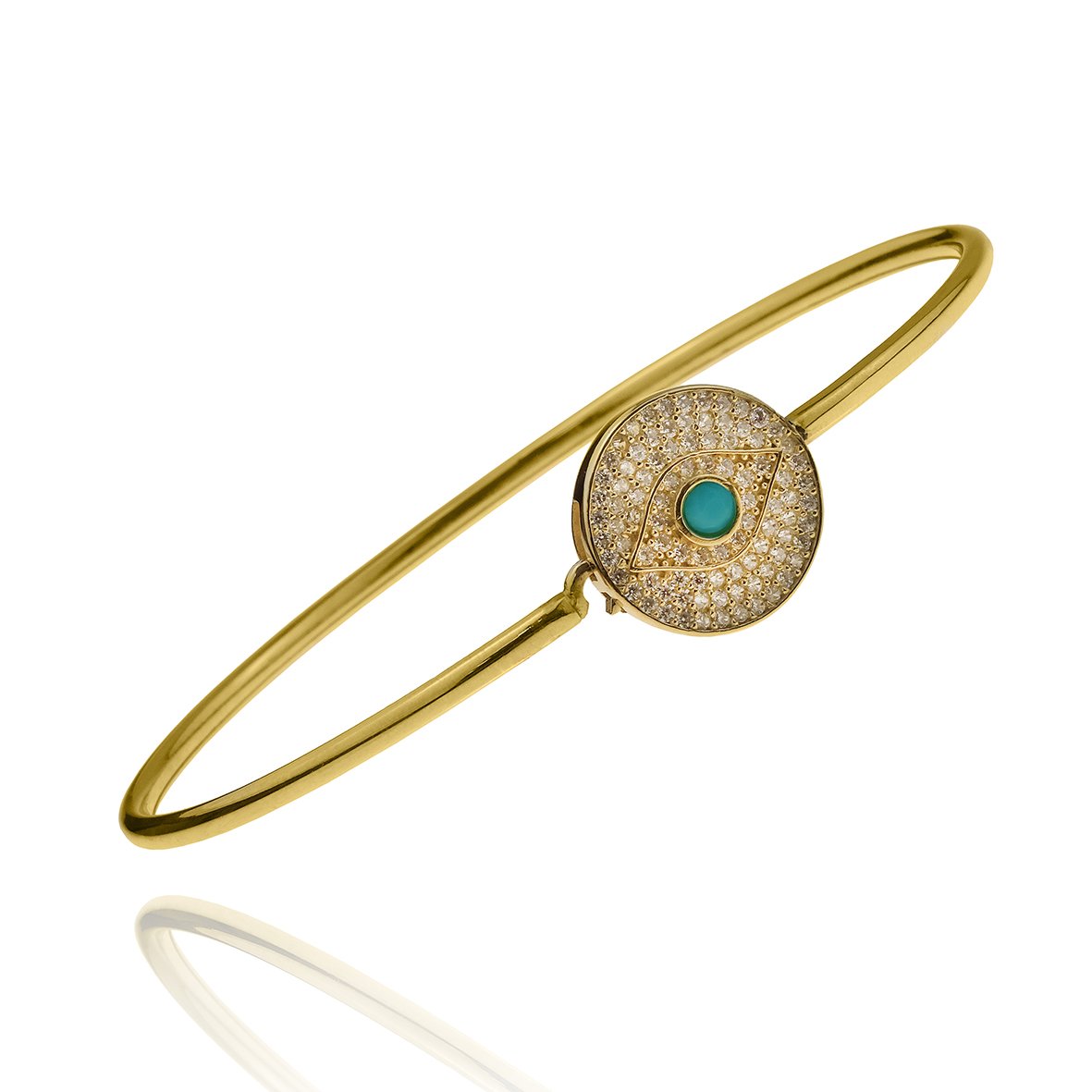 Βραχιόλι ασήμι 925 επιχρυσωμένο με zirconia