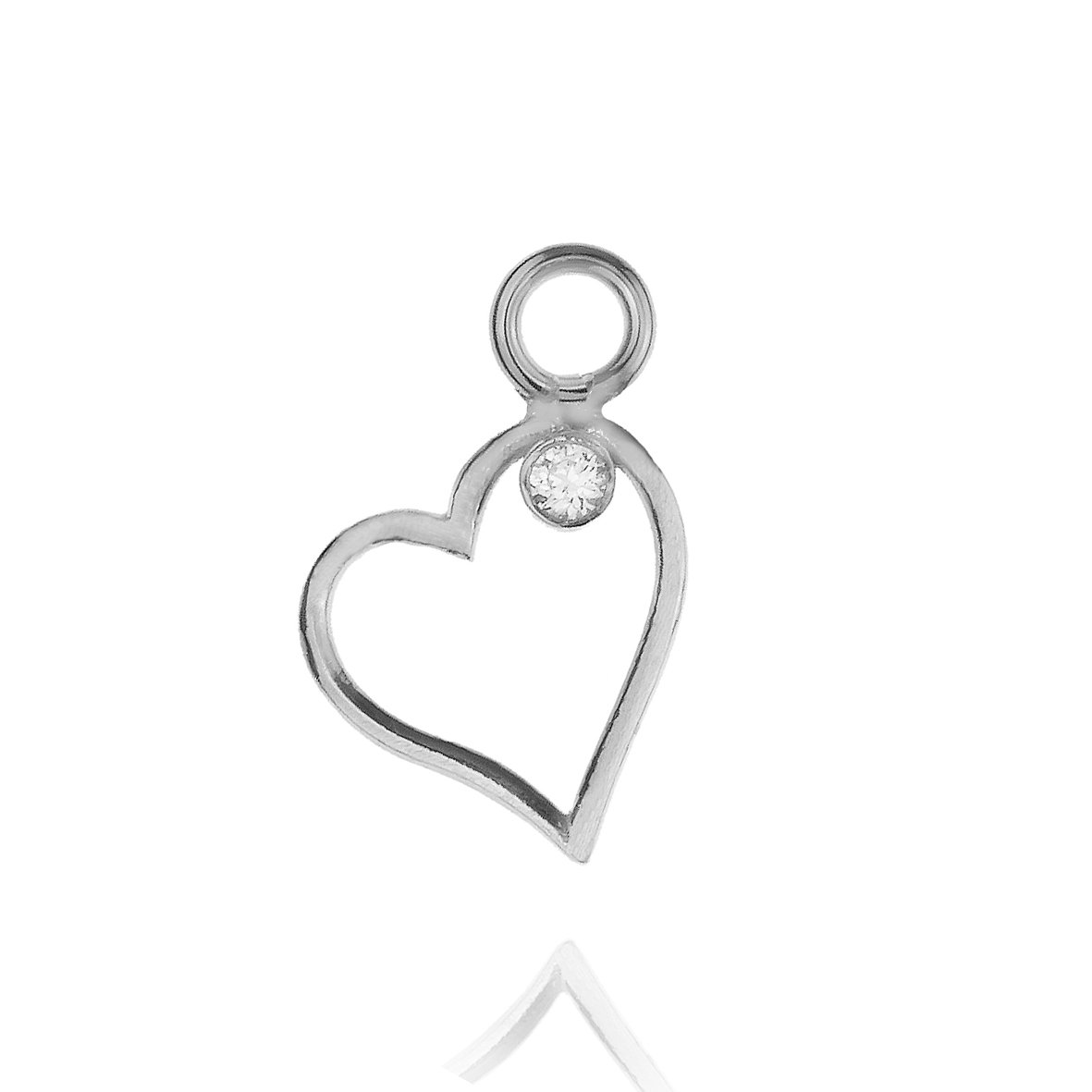 Μενταγιόν ασήμι 925 επιπλατινωμένο με zirconia