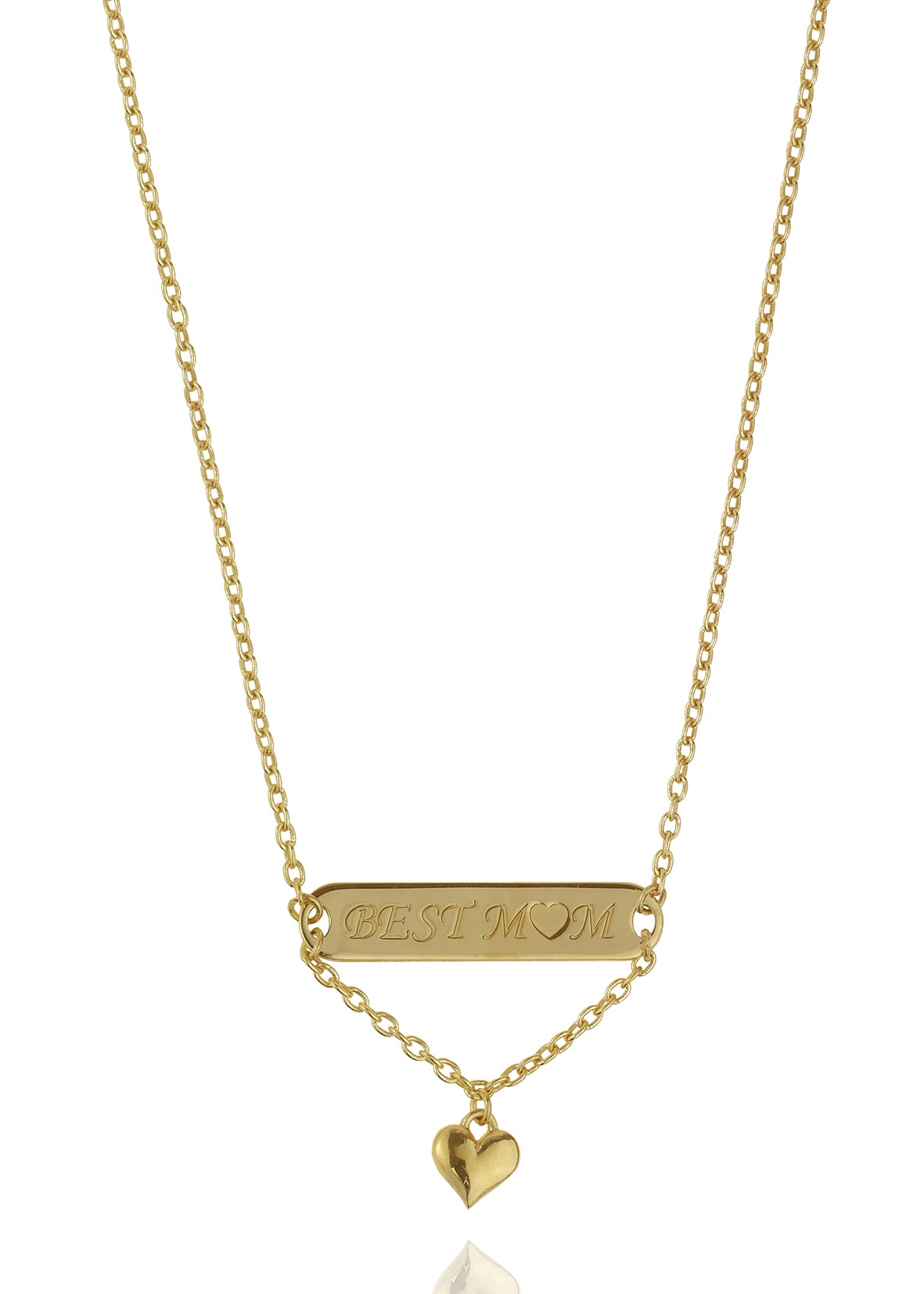 Κολιέ ασήμι 925 επιχρυσωμένο "best mum"