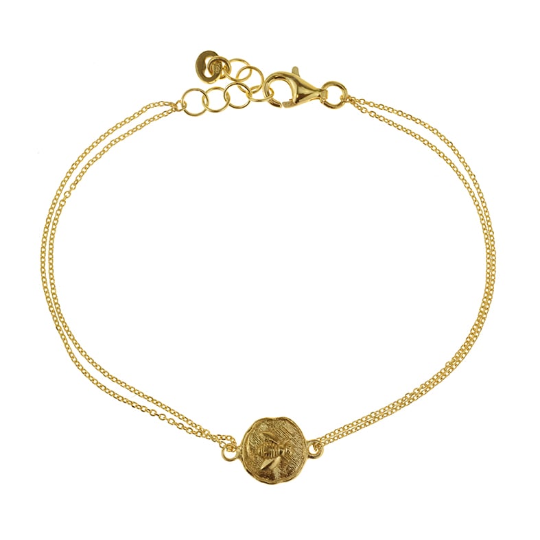 Bracelet silver 925 yellow gold plated