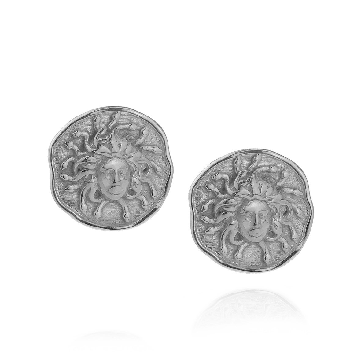 Σκουλαρίκια ασήμι 925 επιπλατινωμένα