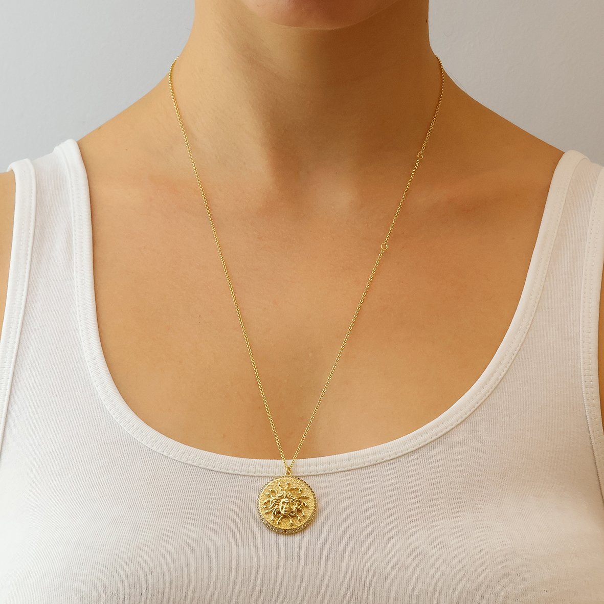 Κολιέ ασήμι 925 επιχρυσωμένο με zirconia