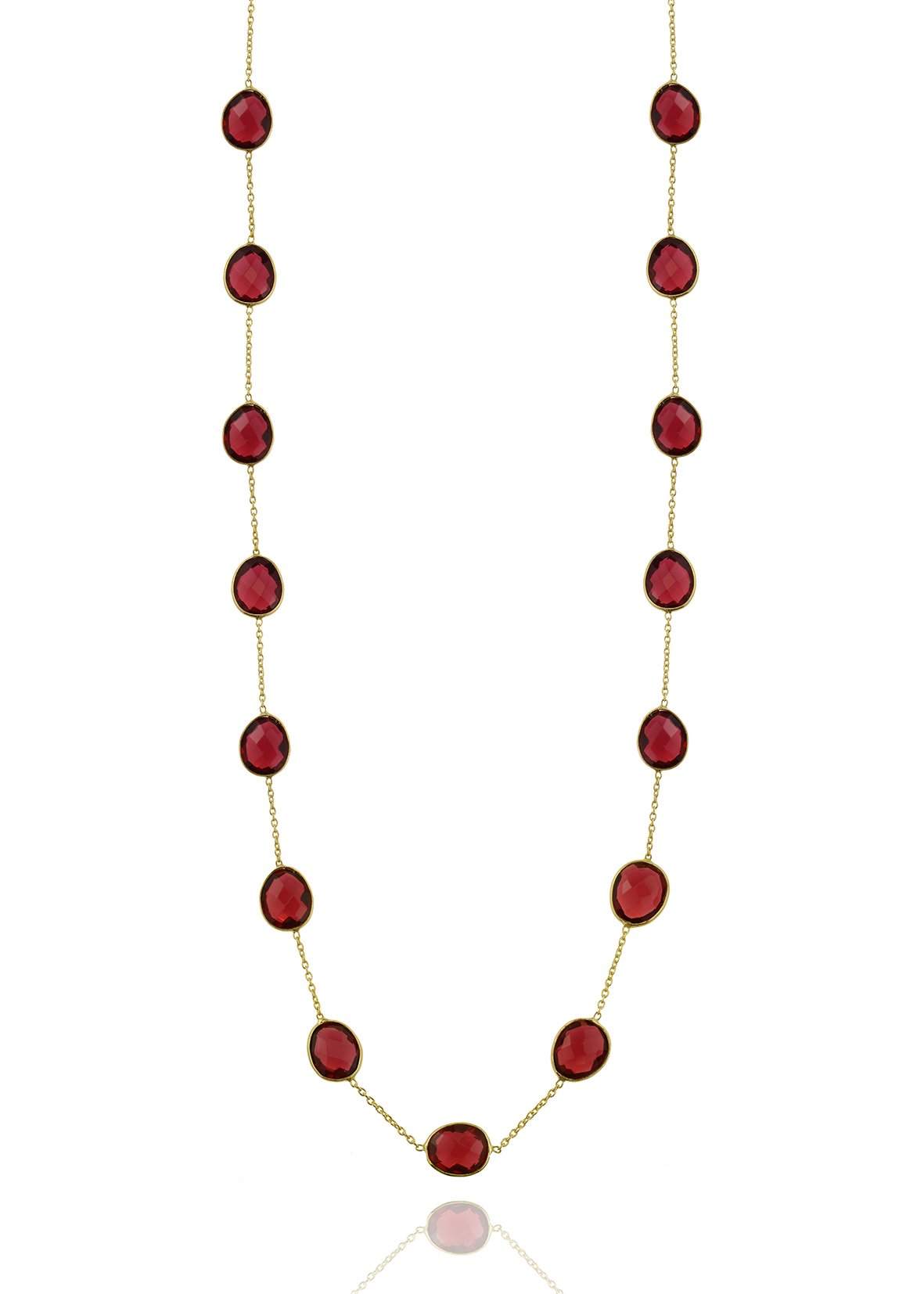 Κολιέ ασήμι 925 επιχρυσωμένο με pink tourmaline και αιματίτη