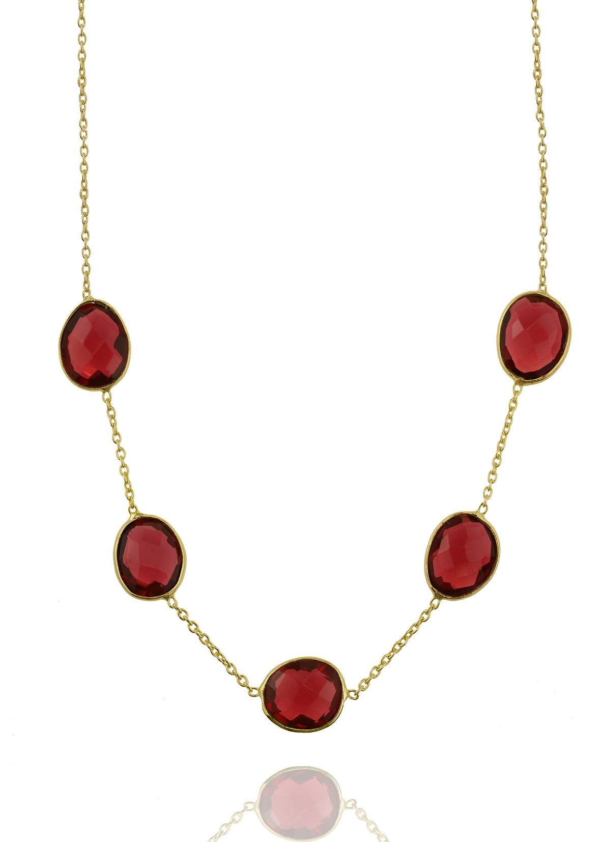 Κολιέ ασήμι 925 επιχρυσωμένο με pink tourmaline και αιματίτη