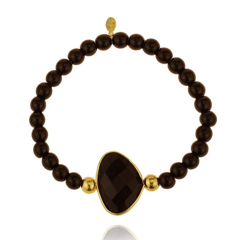 Βραχιόλι ασήμι 925 επιχρυσωμένο με όνυχα