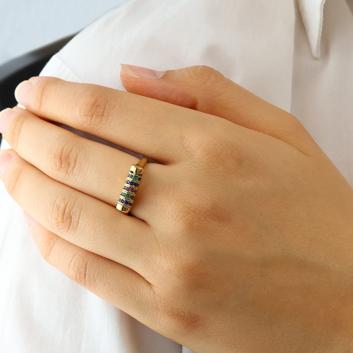 Δαχτυλίδι ασήμι 925 επιχρυσωμένο με zirconia