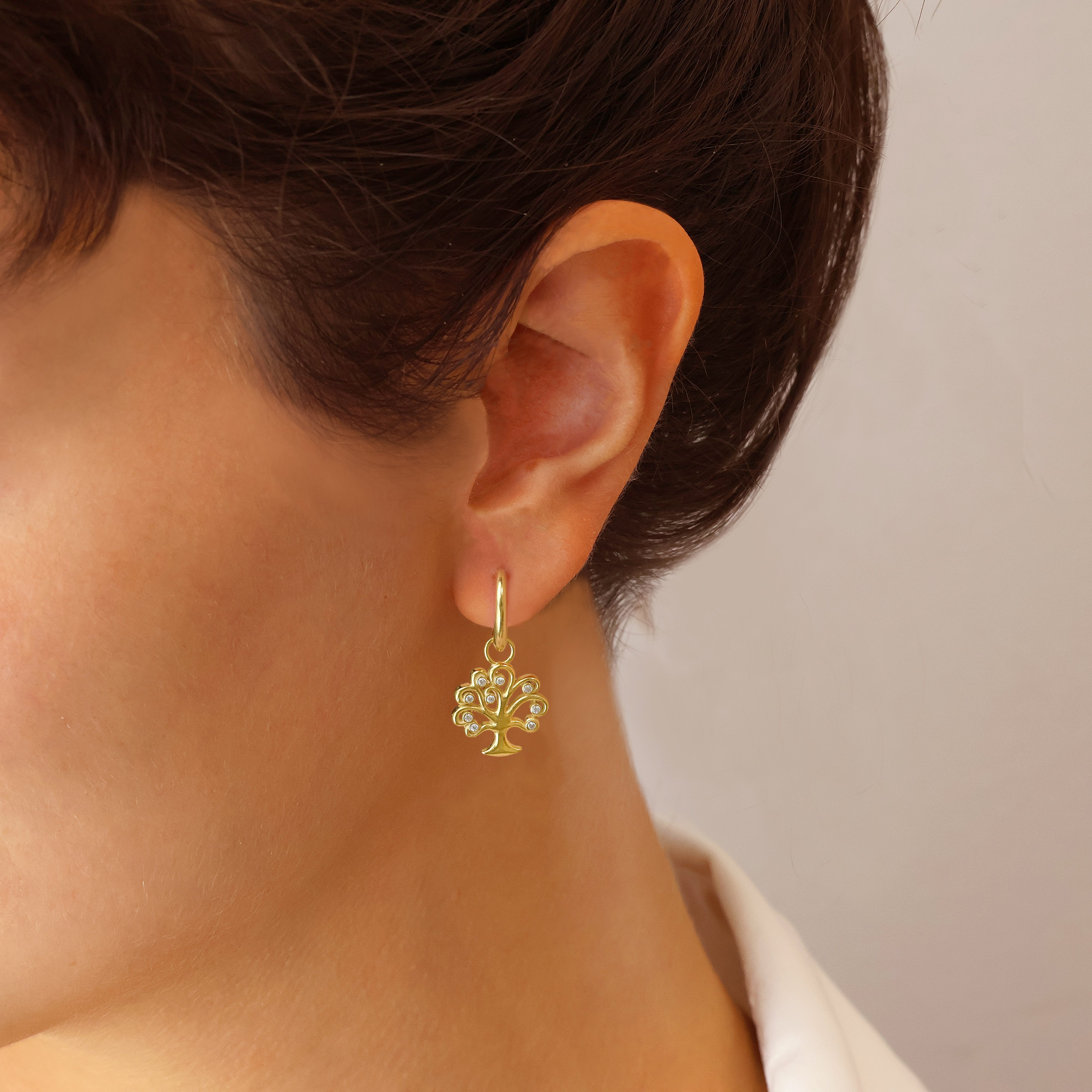 Μενταγιόν ασήμι 925 επιχρυσωμένο με zirconia