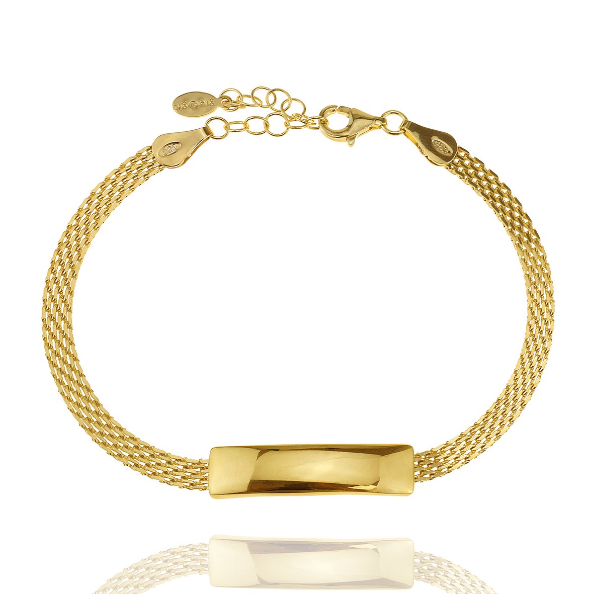 Βραχιόλι ασήμι 925 επιχρυσωμένο