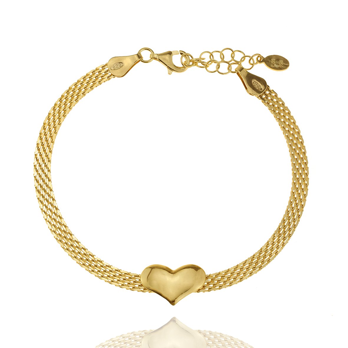 Βραχιόλι ασήμι 925 επιχρυσωμένο