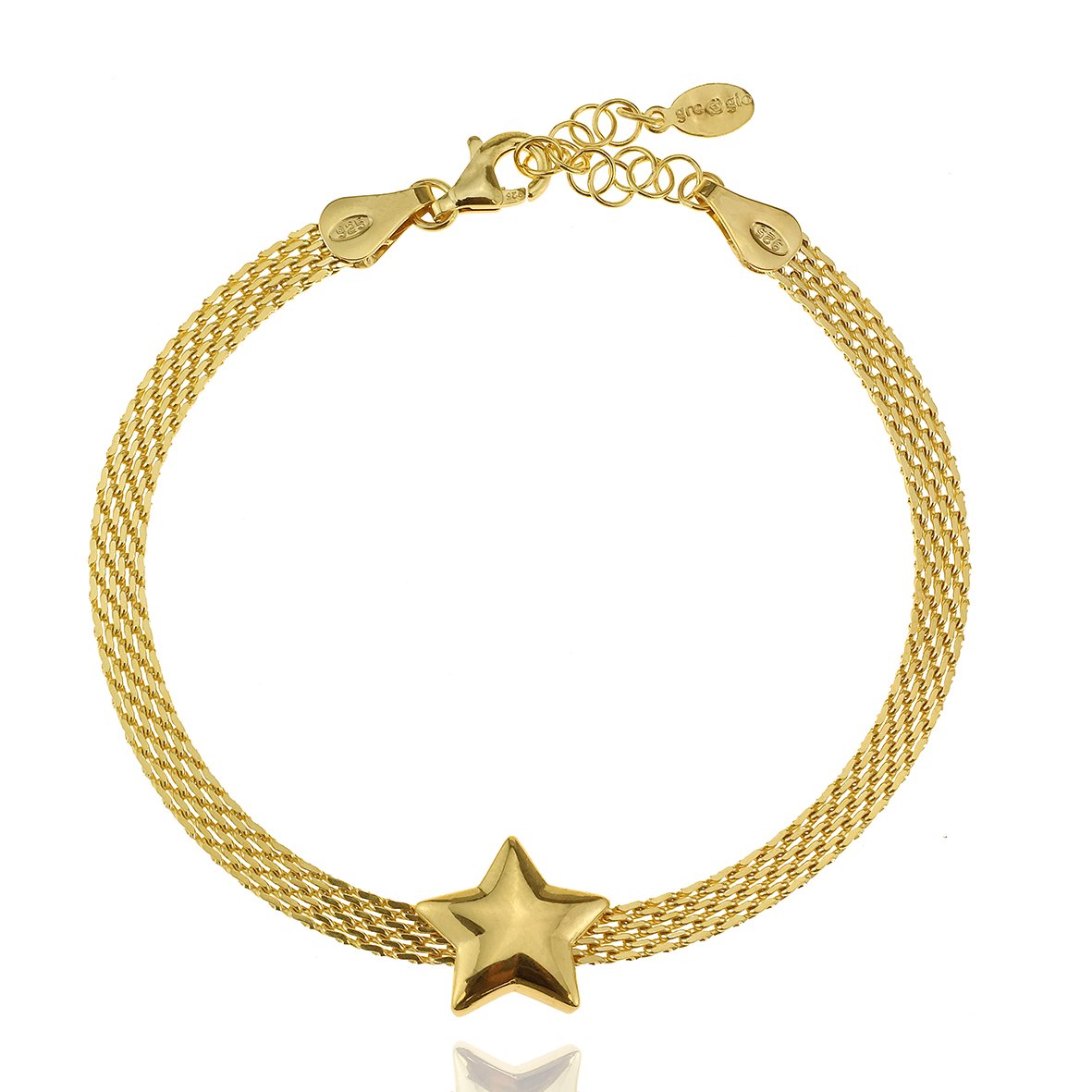 Βραχιόλι ασήμι 925 επιχρυσωμένο