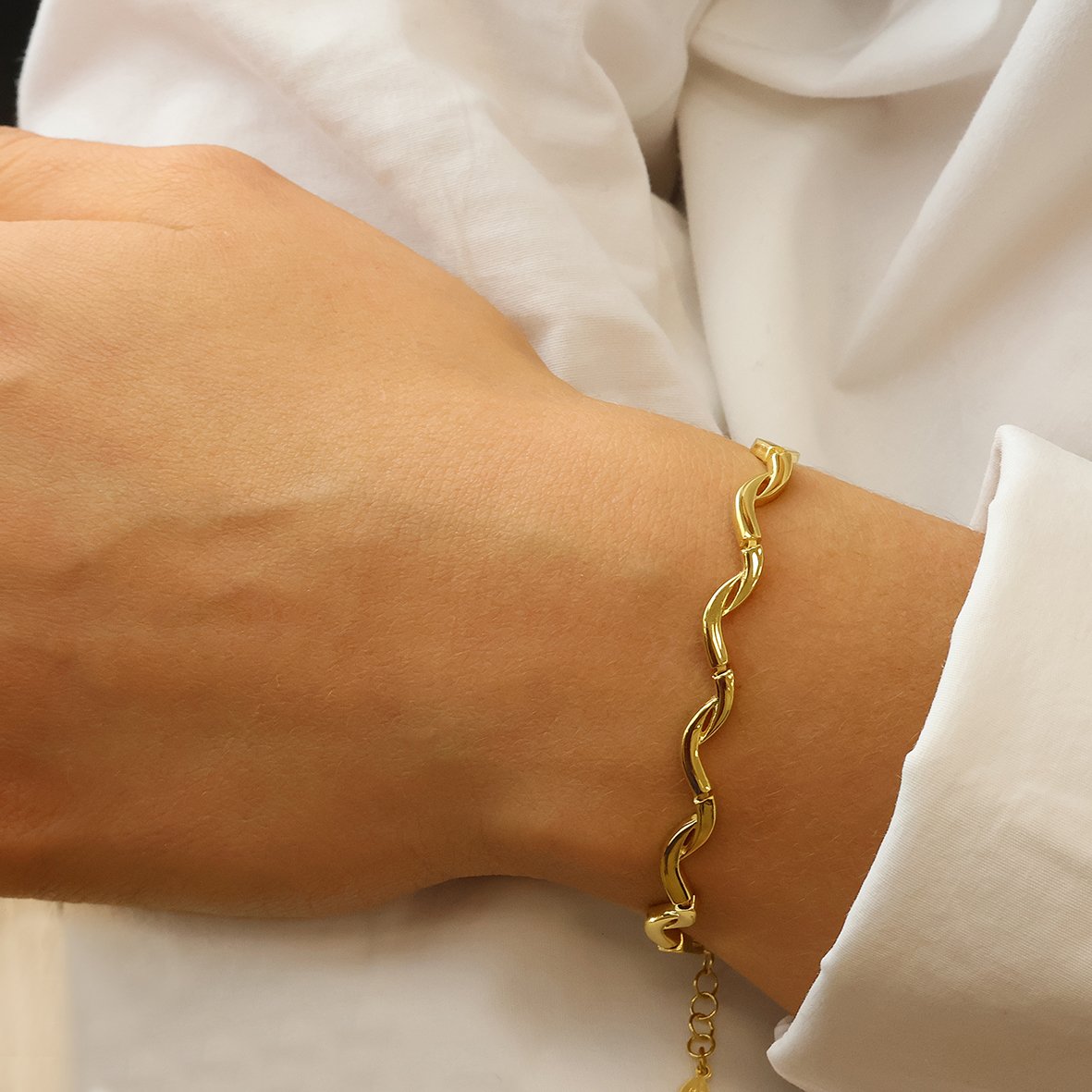 Βραχιόλι ασήμι 925 επιχρυσωμένο