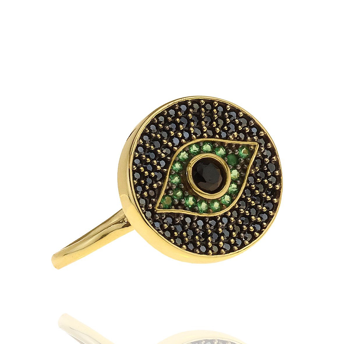 Δαχτυλίδι ασήμι 925 επιχρυσωμένο με zirconia