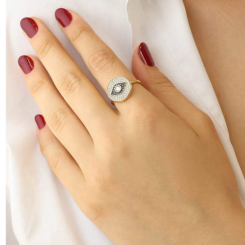 Δαχτυλίδι ασήμι 925 επιχρυσωμένο με zirconia