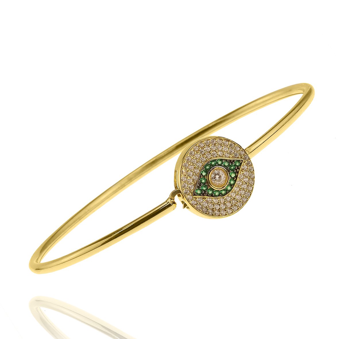 Βραχιόλι ασήμι 925 επιχρυσωμένο με zirconia