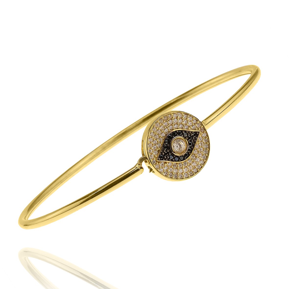 Βραχιόλι ασήμι 925 επιχρυσωμένο με zirconia